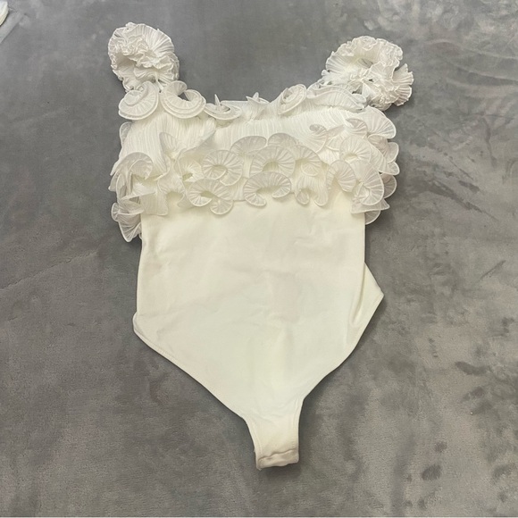 Free People Intimately For The Frill Of It Bodysuit white 4454 - Picture 1 of 15